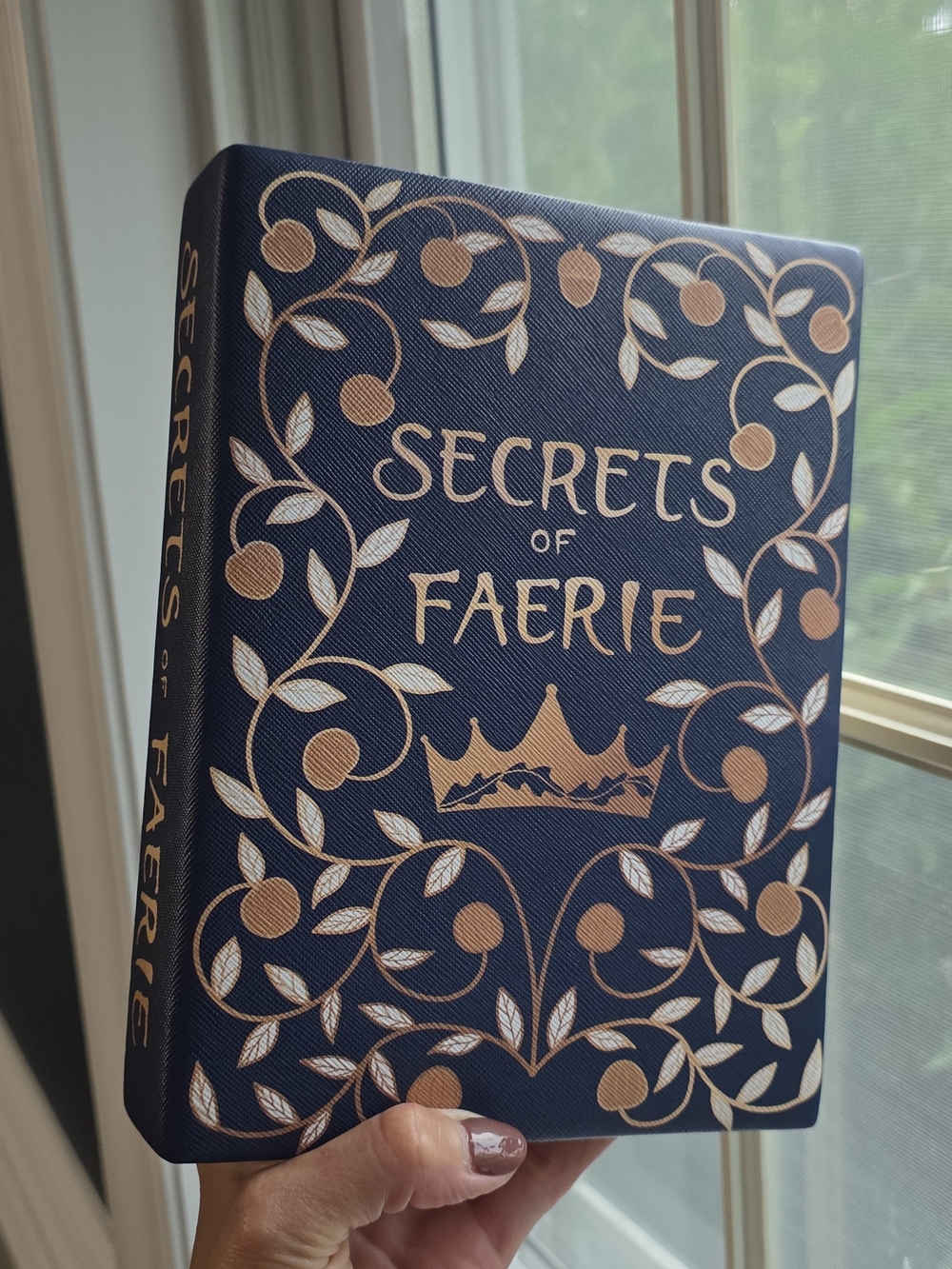 Secrets of Faerie Decorative Book - Navy and Gold